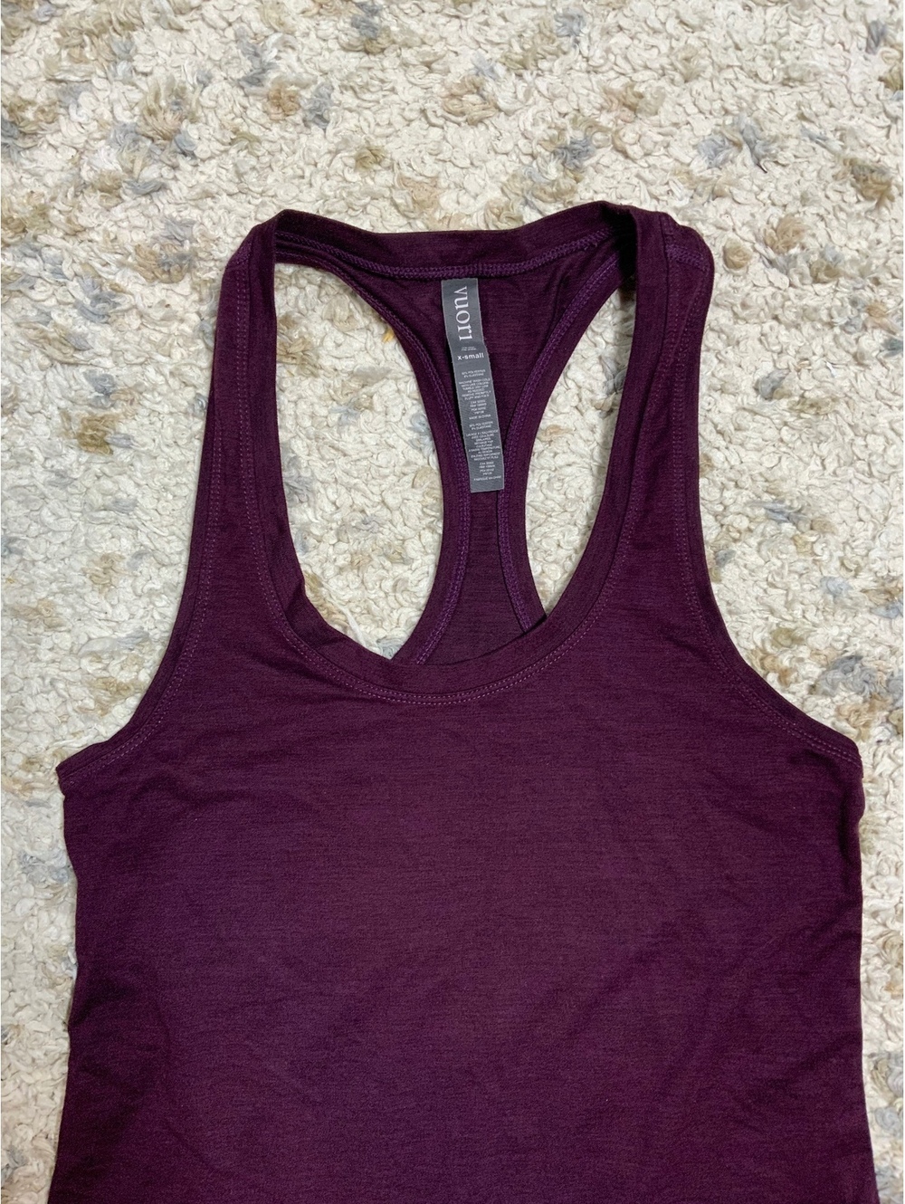 Vuori Women's Racerback Tank Top X-Small Burgundy